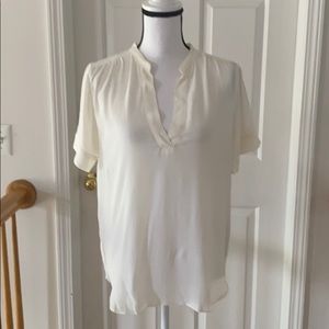 18:09- JCrew Drapey band-collar popover blouse